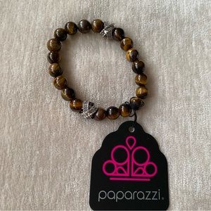 Paparazzi Jewelry Zen Commandments Brown Urban Stretch Bracelet Brand New